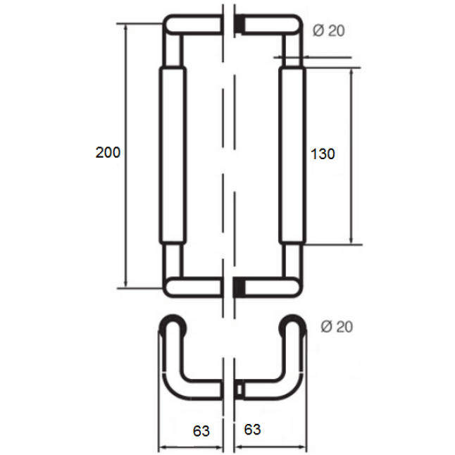 Ручка дверная Abloy Parlament 220 полированная латунь Ручка дверная Abloy Parlament 220 полированная латунь