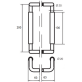 Ручка дверная Abloy Parlament 220 полированная латунь Ручка дверная Abloy Parlament 220 полированная латунь