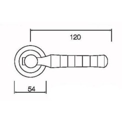 Ручка дверная Siba Pisa Z210 22 07 мат.никель/хром Ручка дверная Siba Pisa Z210 22 07 мат.никель/хром