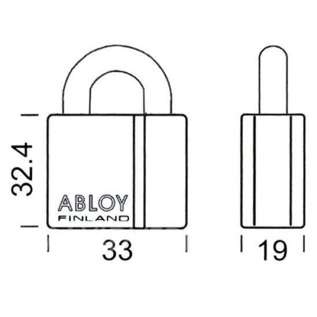Замок навесной Abloy Classic PL 320 Замок навесной Abloy Classic PL 320