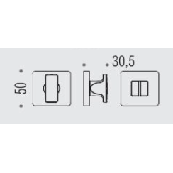 Накладка WC Colombo BT 19 BZG матовый хром Накладка WC Colombo BT 19 BZG матовый хром