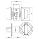 Замок врезной Mul-t-lock Dead bolt Hercular MT5+ золото, коричневый Замок врезной Mul-t-lock Dead bolt Hercular MT5+ золото, коричневый