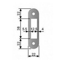 Ответная планка Siba SP 5 SN никель матовый Ответная планка Siba SP 5 SN никель матовый