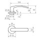 Ручка дверная Abloy Polar 006 золото Ручка дверная Abloy Polar 006 золото
