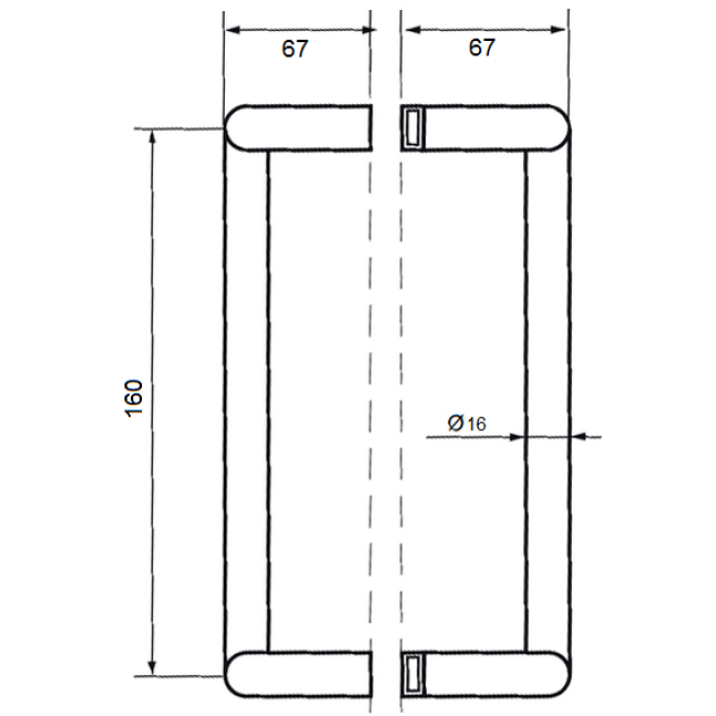 Ручка дверная Abloy Presto 138 хром Ручка дверная Abloy Presto 138 хром