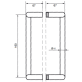 Ручка дверная Abloy Presto 138 хром Ручка дверная Abloy Presto 138 хром