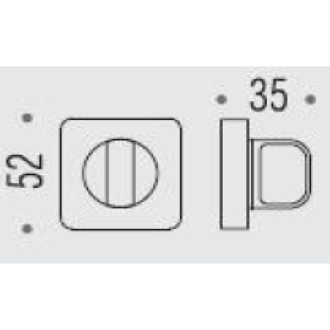 Накладка WC Colombo PT 19 BZG хром