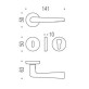 Ручка дверная Colombo Robotre CD 91 матовый хром Ручка дверная Colombo Robotre CD 91 матовый хром