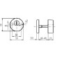 Защитная фурнитура Rostex R3/S Rotondum Ti/Mat матовое золото Защитная фурнитура Rostex R3/S Rotondum Ti/Mat матовое золото