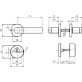 Защитная фурнитура Rostex R4/S Rotondum EXTRA Cr/Mat матовый хром Защитная фурнитура Rostex R4/S Rotondum EXTRA Cr/Mat матовый хром