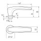 Ручка дверная Abloy Duetto 8/002 Ms/HA (матовое золото) Ручка дверная Abloy Duetto 8/002 Ms/HA (матовое золото)