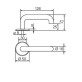 Ручка дверна Abloy Persto 3-16 / 007 хром сатин