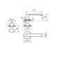 Ручка дверная Abloy Prime fix-mov 15/119 FIN золото Ручка дверная Abloy Prime fix-mov 15/119 FIN золото