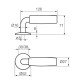 Ручка дверная Abloy Villa 11/007 FIN хром Ручка дверная Abloy Villa 11/007 FIN хром