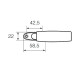 Ручка віконна Abloy 51/152 Oval хром Ручка віконна Abloy 51/152 Oval хром