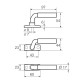 Ручка віконна Abloy DH42 Plate хром Ручка віконна Abloy DH42 Plate хром