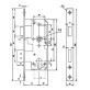 Корпус замка Santos Sash lock 7 (60/90) SS нержавіюча сталь