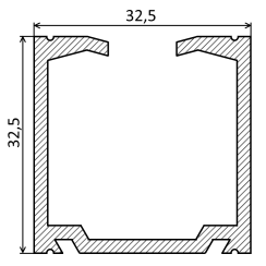 Направляющая рельса Valcomp Herkules H2/300 3000 мм Направляющая рельса Valcomp Herkules H2/300 3000 мм