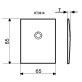 Декоративная накладка Disec Quadry KT3614 Omega SQUARE черный глянцевый Декоративная накладка Disec Quadry KT3614 Omega SQUARE черный глянцевый
