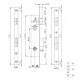 Корпус замка WC Siba PVC 10069 P WC-35 Корпус замка WC Siba PVC 10069 P WC-35