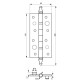 Петля дверная карточная Siba 2BB (150x80x3 мм) BP полированная латунь Петля дверная карточная Siba 2BB (150x80x3 мм) BP полированная латунь