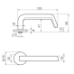 Ручка дверна Abloy Strato 13/007 хром