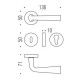 Ручка дверна Colombo Tender MG 11 матовий хром