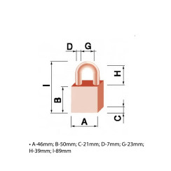 Замок навесной Tokoz Delta 50 кодовый