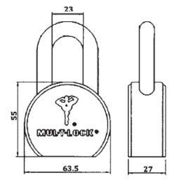 Замок навісний Mul-t-lock серії TSR (Classic)