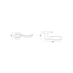 Ручка дверная MVM Linde FLY Z-1295 AB античная бронза Ручка дверная MVM Linde FLY Z-1295 AB античная бронза