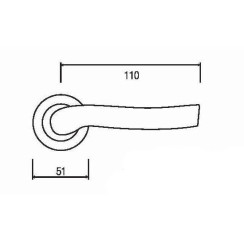 Ручка дверная Siba Verona Z030 80 80 античная бронза Ручка дверная Siba Verona Z030 80 80 античная бронза