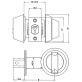 Замок врізний Mul-t-lock Dead Bolt Hercular MT5 + (ключ-тумблер) VIP полірована латунь
