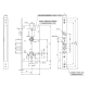 Корпус замка Mul-t-lock Sash lock 354M с планкой Корпус замка Mul-t-lock Sash lock 354M с планкой