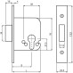 Корпус замка Mul-t-lock Dead Lock 731 SS BS45мм Корпус замка Mul-t-lock Dead Lock 731 SS BS45мм