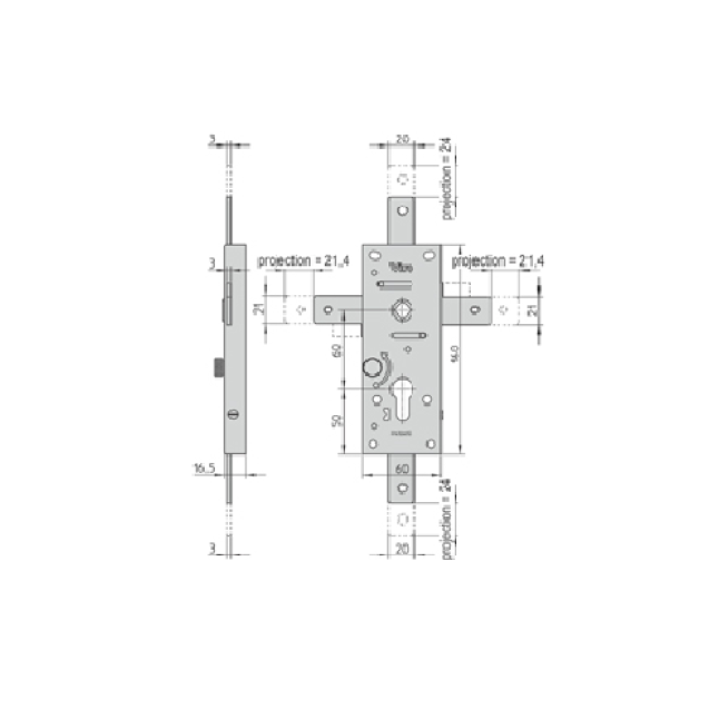 Корпус замка Viro 8252 Корпус замка Viro 8252