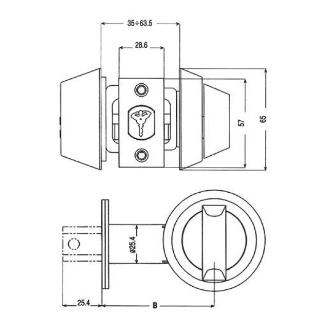 Замок врізний Mul-t-lock Dead bolt Hercular Interactive + (ключ-тумблер) латунь Замок врізний Mul-t-lock Dead bolt Hercular Interactive + (ключ-тумблер) латунь