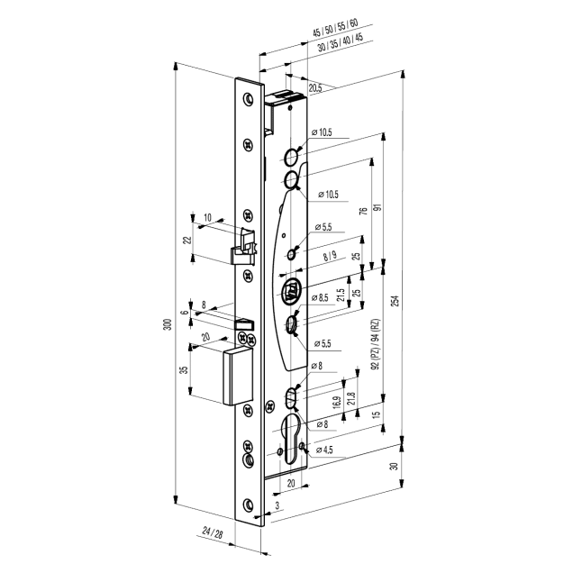 Замок электромеханический Abloy EL 460/30 Замок электромеханический Abloy EL 460/30