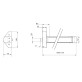 Замок TESA для евакуаційного виходу накладний QUICK1S NR N: black (RAL 9005)/R: red (RAL 3000) 1 Locking 900мм 8мм