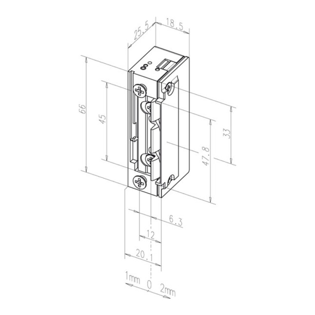 Защелка электромеханическая EFF EFF 118E.13 -A71 ProFix 2 FaFix (W/O SP 10-24V AC/DC) НЗ Е универсальная с узким корпусом Защелка электромеханическая EFF EFF 118E.13 -A71 ProFix 2 FaFix (W/O SP 10-24V AC/DC) НЗ Е универсальная с узким корпусом