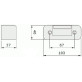 Обратная планка VIRO 7912.117.217 накладная UNIV DIN SS 103x40x37мм, комплект V06 