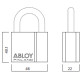 Замок навесной Abloy PL330 *PROTEC 2 TA77ZZ 2KEY PR2 T NR shackle 25мм 8мм BOX Замок навесной Abloy PL330 *PROTEC 2 TA77ZZ 2KEY PR2 T NR shackle 25мм 8мм BOX