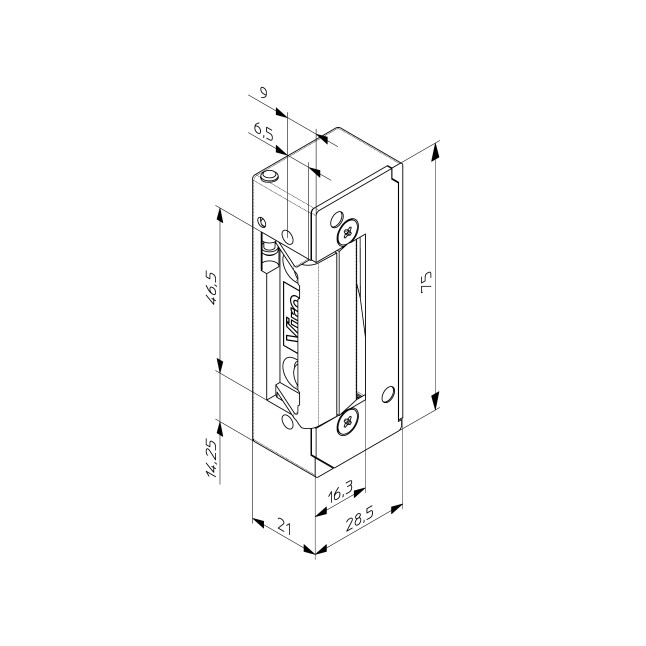 Защіпка електромеханічна VIRO 7756.70 FaFix (W/O_SP 8-12V AC/DC) НЗ_Е універсальна стандартна