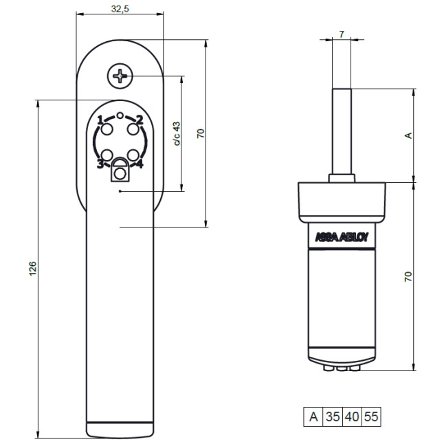 Ручка кодовая оконная Mul-t-lock CODE-IT 