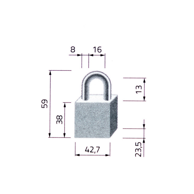 Замок навісний TOKOZ PLUTO_40 3KEY TK10_M NR_shackle 13мм 8мм BLISTER Замок навісний TOKOZ PLUTO_40 3KEY TK10_M NR_shackle 13мм 8мм BLISTER