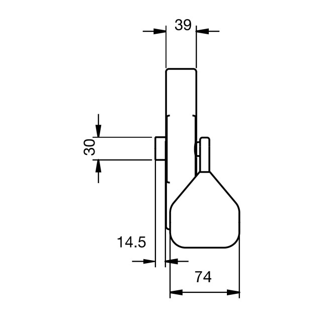Замок TESA для запасного виходу накладний TP91008 NV N: black (RAL 9005)/ V: green (RAL 6002) 1 Locking 8мм
