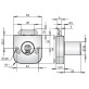 Замок меблевий ABLOY OF235 20мм 25,0мм 11_DISCS CR EXEC 2KEY EXC_E E1B44 BOX