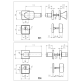 Фурнитура защитная Rostex *QUADRUM R/H fix-mov DIN SQUARE нерж.сталь мат 23мм 38-45мм 3клас Hranate/Treviso NEREZ MAT комплект