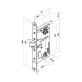 Замок електромеханічний ABLOY 8180 BS50мм FP22 RS L SCAND SOL 12V NC PANIC_FUNCTION EI EL580