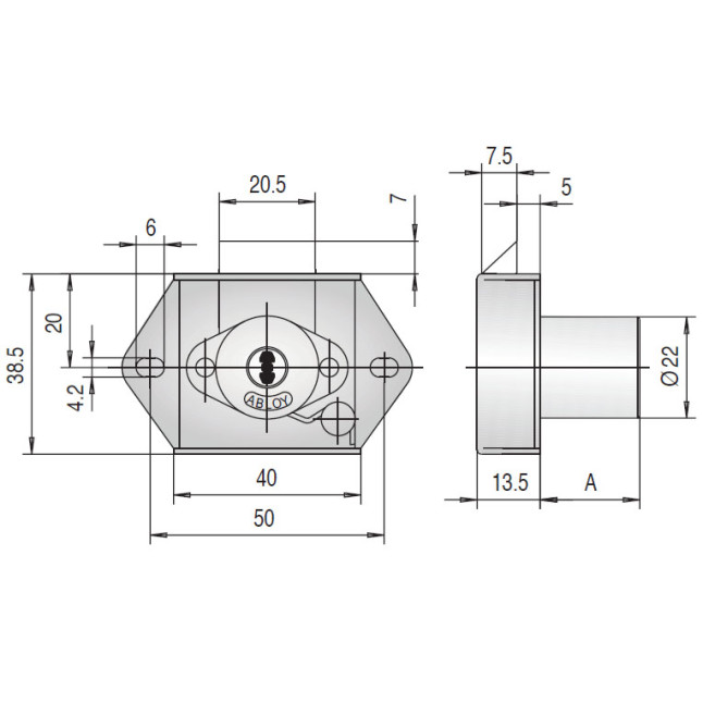 Замок мебельный Abloy OF202 22мм 21,0 мм 11 DISCS CR EXEC 2KEY EXC E E1B44 BOX Замок мебельный Abloy OF202 22мм 21,0 мм 11 DISCS CR EXEC 2KEY EXC E E1B44 BOX