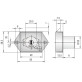 Замок мебельный Abloy OF202 22мм 21,0 мм 11 DISCS CR EXEC 2KEY EXC E E1B44 BOX Замок мебельный Abloy OF202 22мм 21,0 мм 11 DISCS CR EXEC 2KEY EXC E E1B44 BOX